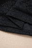 Black Floral Lace Off-shoulder Long Sleeve Slim Top