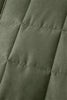 Green Zip-Up Pocket Quilted Jacket