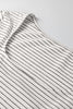 White Stripe Square Neck Long Sleeve Top