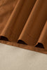 Chestnut Striped Colorblock Patchwork Sleeveless Casual Long Dress
