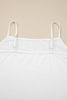 White 2pcs Sheer Floral Lace Ruffle Tiered Patchwork Blouse