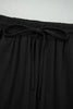 Black Contrast Trim Hooded Lounge Cardigan and Pants Set