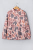 Sky Blue Camouflage Western Style Pullover Sweatshirt