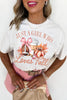 White JUST A GIRL WHO Loves Fall Graphic Casual Tee