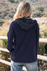 Sail Blue 2 in 1 Thermal Knit Textured Hooded Jacket