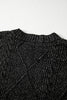 Parchment Cable Knit Drop Shoulder Loose Fit Sweater Dress