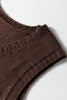Jet Stream Ribbed Deep V Neckline Front Pocketed Loose Tunic Sweater Vest