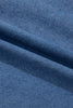 Dusk Blue Western Embroidered Collar Long Sleeve Denim Shirt