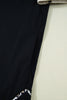 Black Leopard Trim Notched Neck Short Puff Sleeve Shift Mini Dress