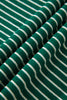 Green Stripe Contrast Print Color Block Detail Relaxed Tee
