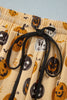 Orange Halloween Pumpkin Print Two Piece Long Sleeve Lounge Set