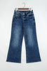 Beau Blue Acid Wash Pocket Detail Flare Jeans