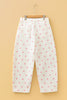 Pink Polka Dot Print Seam Detail Barrel Jeans