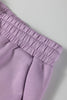 Orchid Bouquet Half Zip Thumbhole Sleeve Hoodie Active Pants 2pcs Outfit