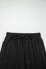 Black Contrast Trim Hooded Lounge Cardigan and Pants Set