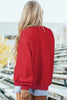 Black Oversize Drop Shoulder Reversible Mock Neck Sweatshirt