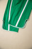 Black Contrast Striped Smocked Waist Drawstring Cropped Casual Pants