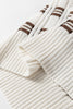 White Contrast Geometric Textured Knit V Neck Cropped Sweater Vest