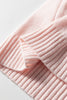 Jet Stream Ribbed Deep V Neckline Front Pocketed Loose Tunic Sweater Vest