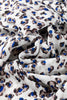 Multicolour Leopard Print V Neck Button Detail Long Sleeve Mini Dress