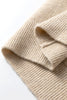 Parchment Button Lace Detail Raglan Sleeve Shift Mini Sweater Dress