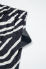Black Zebra Striped Summer Wide Leg Pants