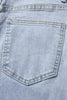 Beau Blue Lace Trim Casual Full-Length Regular Fit Jeans