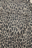 Brown Leopard Print Straight Leg Loose Denim Overall Jumpsuit