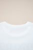 White HOLLY JOLLY Embroidered Graphic Pullover Sweatshirt