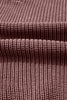 Dark Brown Mineral Washed Knit Button Polo Collar Loose Sweater