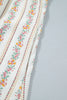 Multicolour Floral Print Contrast Ribbon Bow Lace Trim Square Neck Mini Dress
