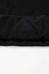 Black Fleece Lined Kangaroo Pocket Drawstring Chunky Hoodie