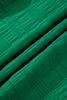 Dark Green Textured Flutter Sleeve Ruffled Mini Dress