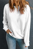 Bonbon Solid Classic Crewneck Pullover Sweatshirt