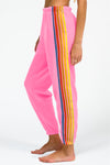 Light Blue Counting Rainbows High Waist Sweatpants