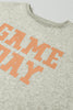 Black Game Day Graphic Rugby Football Season Sweatshirt