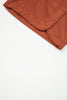 Clay Button Decor Scalloped Edge High Waist Corduroy Shorts