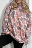 Sky Blue Camouflage Western Style Pullover Sweatshirt