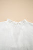 Black Plus Size Swiss Dot Ruffle Lace Trim V Neck Tank Top