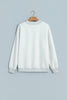 Light Grey Reversible Christian Faith Print Mock Neck Pullover Sweatshirt