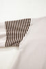 Parchment Striped Colorblock Patchwork Drop Shoulder Sweatshirt