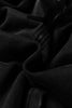 Black Half Zip Kangaroo Pocket Mineral Wash Baggy Hoodie