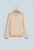 Parchment Corder HOWDY Letter Graphic Crew Neck Relaxed Sweater