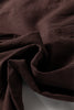 Red Sandalwood Solid Color Seamed Center Wide Leg Cropped Jeans