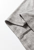 Light Grey Solid Color Extended Cuffs Long Sleeve Top