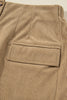 Camel Corduroy Buttoned Front Faux Pockets Mini Skirt
