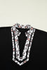 Black Dolman Half Sleeve Leopard Patchwork Trim V Neck Blouse