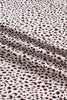 Brown Cheetah Print Trim Split Long Western Skirt