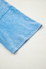 Blue Mineral Washed Oversized Tee
