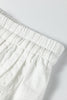 Jet Stream Drawstring Elastic Waist Button Pleated Detail Wide Leg Pants